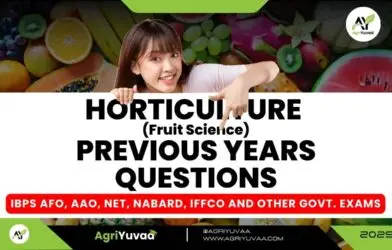Horticulture Previous Questions 2025